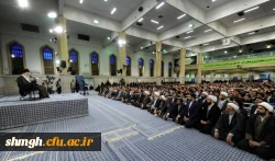 دیدار دانشجو معلمان  دانشگاه فرهنگیان بامقام معظم رهبری در آستانه گرامیداشت هفته  مقام معلم