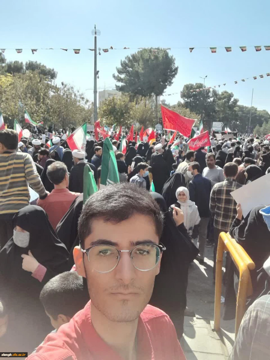 حضور پرشور دانشجویان مرکز آموزش عالی شهیدمدنی(ره)درراهپیمایی 13 آبان+تصویر 2
