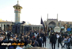 حضور باشکوه دانشجو معلمان در حرم مطهر حضرت فاطمه معصومه (سلام الله علیها) در روز رحلت شهادتگونه ایشان +تصویر 6