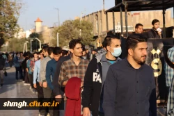 حضور باشکوه دانشجو معلمان در حرم مطهر حضرت فاطمه معصومه (سلام الله علیها) در روز رحلت شهادتگونه ایشان +تصویر 8