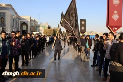 حضور باشکوه دانشجو معلمان در حرم مطهر حضرت فاطمه معصومه (سلام الله علیها) در روز رحلت شهادتگونه ایشان +تصویر 10