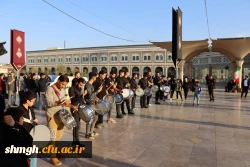 حضور باشکوه دانشجو معلمان در حرم مطهر حضرت فاطمه معصومه (سلام الله علیها) در روز رحلت شهادتگونه ایشان +تصویر 11