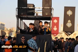 حضور باشکوه دانشجو معلمان در حرم مطهر حضرت فاطمه معصومه (سلام الله علیها) در روز رحلت شهادتگونه ایشان +تصویر 13