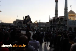 حضور باشکوه دانشجو معلمان در حرم مطهر حضرت فاطمه معصومه (سلام الله علیها) در روز رحلت شهادتگونه ایشان +تصویر 14