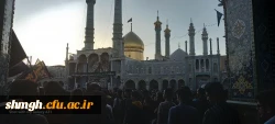 حضور باشکوه دانشجو معلمان در حرم مطهر حضرت فاطمه معصومه (سلام الله علیها) در روز رحلت شهادتگونه ایشان +تصویر 2