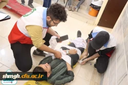 اجرای مانور امدادی دادرس پیشرفته در مرکز شهید مدنی(ره)دانشگاه فرهنگیان استان قم 2