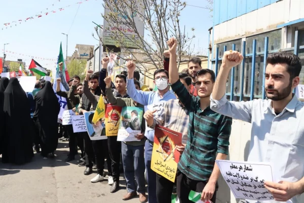 شرکت دانشجویان پردیس شهید سلیمانی(مرکز شهید مدنی)در راهپیمایی قدس 2