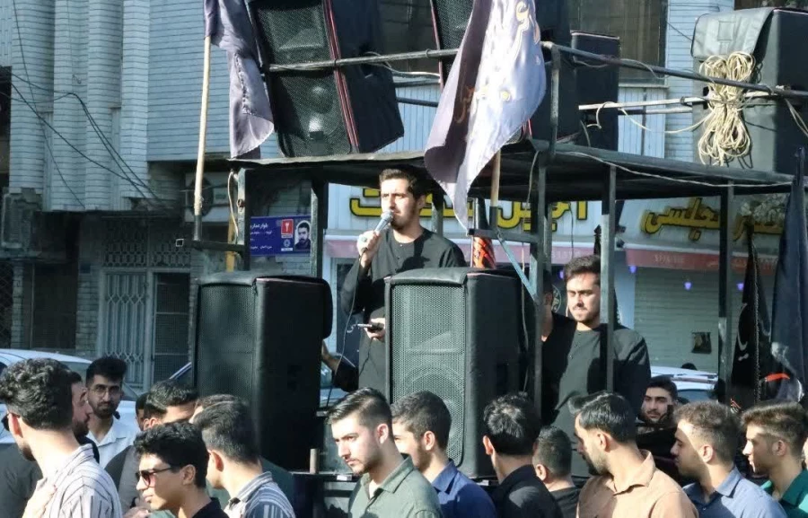 حرکت دسته عزاداری دانشگاه فرهنگیان استان فم در سالروز وفات حضرت معصومه سلام اللهعلیها 6